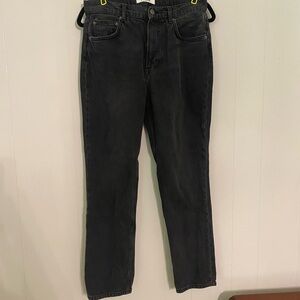Reformation Monterey‎ Wash Black Straight Leg Jeans Size 29